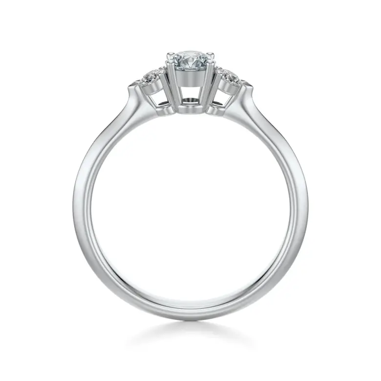 Pierścionek białe złoto z diamentami AJPZ_086